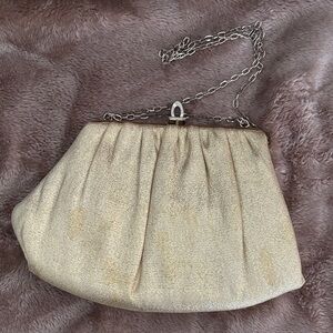 Vintage ML USA Elegant Gold Lame’ Bag